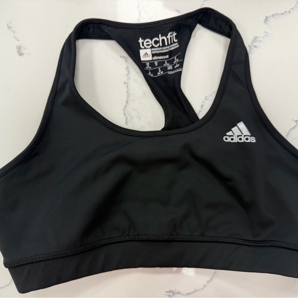 Adidas Techfit Black Sports Bra